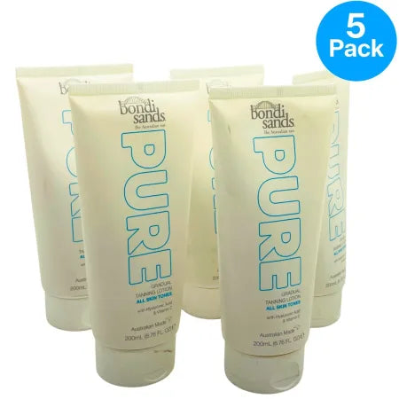 Bondi Sands Pure Gradual Tanning Lotion 6.76 Oz (200mL) – 5 Pack – New