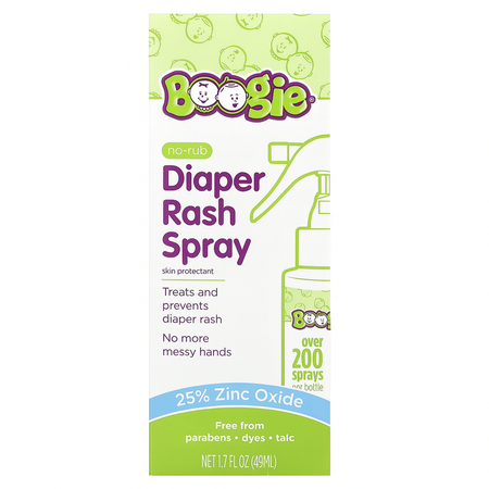 Boogie Diaper Rash Spray 1.7oz Zinc Oxide 1 Pack New EXP 09/2026