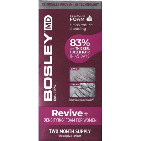 BosleyMD Revive+ Densifying Foam for Women 60g 1 Pack New