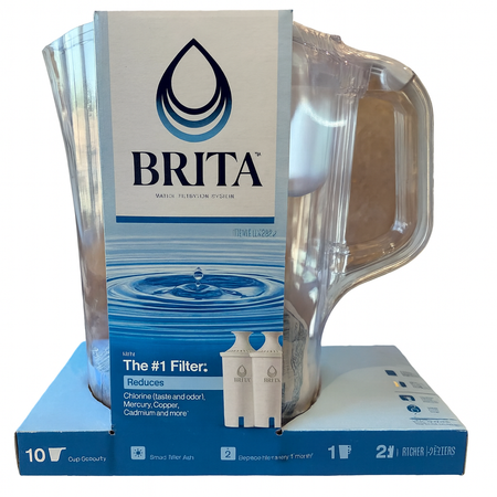 Brita Water Filter Pitcher 10 Cup with 2 Filters 1 Pack New