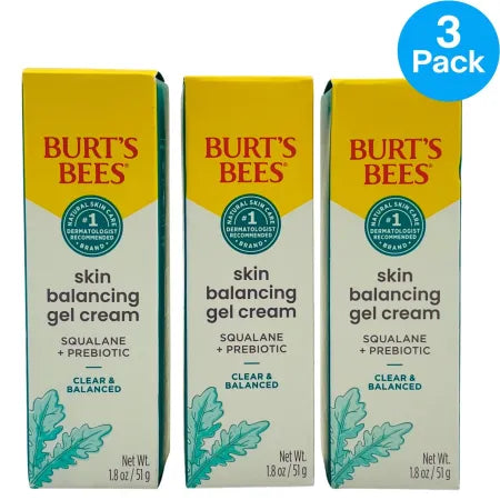 Burt’s Bees Skin Balancing Gel Cream 1.8oz – 3 Pack – New 1