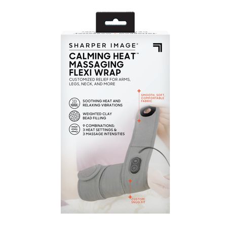 Calming Heat Massaging Flexi Wrap, Grey