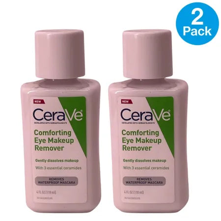 CeraVe Eye Makeup Remover 4oz waterproof gentle cleanser dual pack for sensitive skin