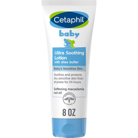 Cetaphil Baby Ultra Soothing Lotion with Shea Butter, Moisturize and Soothe Dry Skin, 8 oz