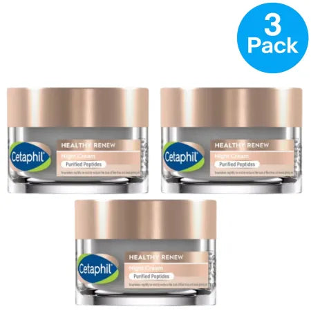 Cetaphil Healthy Renew Night Cream with Purified Peptides 1.7oz (3 Pack) - NEW