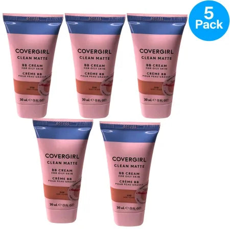 CoverGirl Clean Matte BB Cream 510 Fair 30mL 5 Pack New