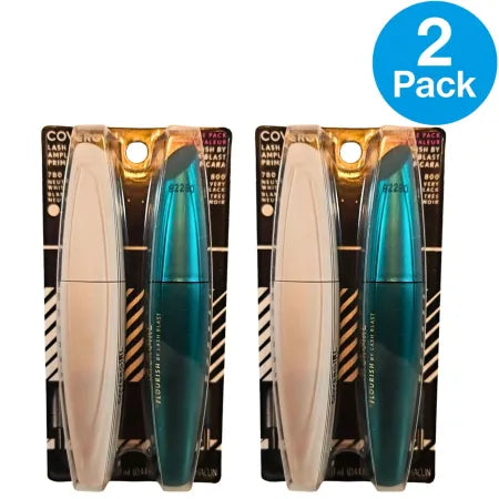 CoverGirl Lash Blast Amplify Primer & Mascara #800 VERY BLACK (2 Pack) New