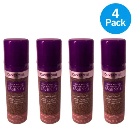 Covergirl Simply Ageless Skin Perfector Essence 45 Medium Olive 30ml bottles in 4-pack