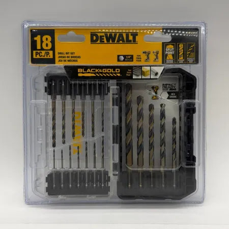 DeWalt Black and Gold 18 Piece Drill Bit Set - DWAH1188 1