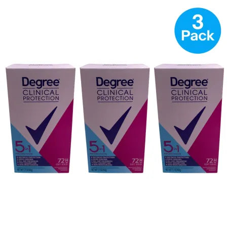Degree Clinical Protection 1.7oz antiperspirant deodorant 3-pack with 48-hour sweat and odor defense