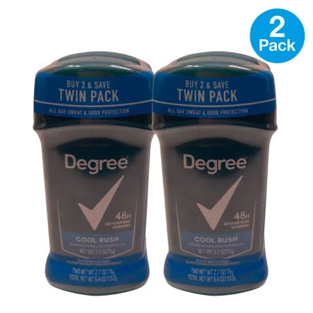 Degree Cool Rush Antiperspirant Deodorant 2.7 oz Twin Pack 2 Pack New
