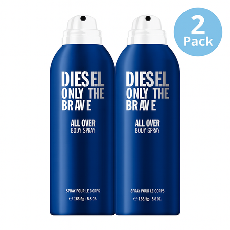 Diesel Only The Brave Body Spray 5.8oz 2 Pack New