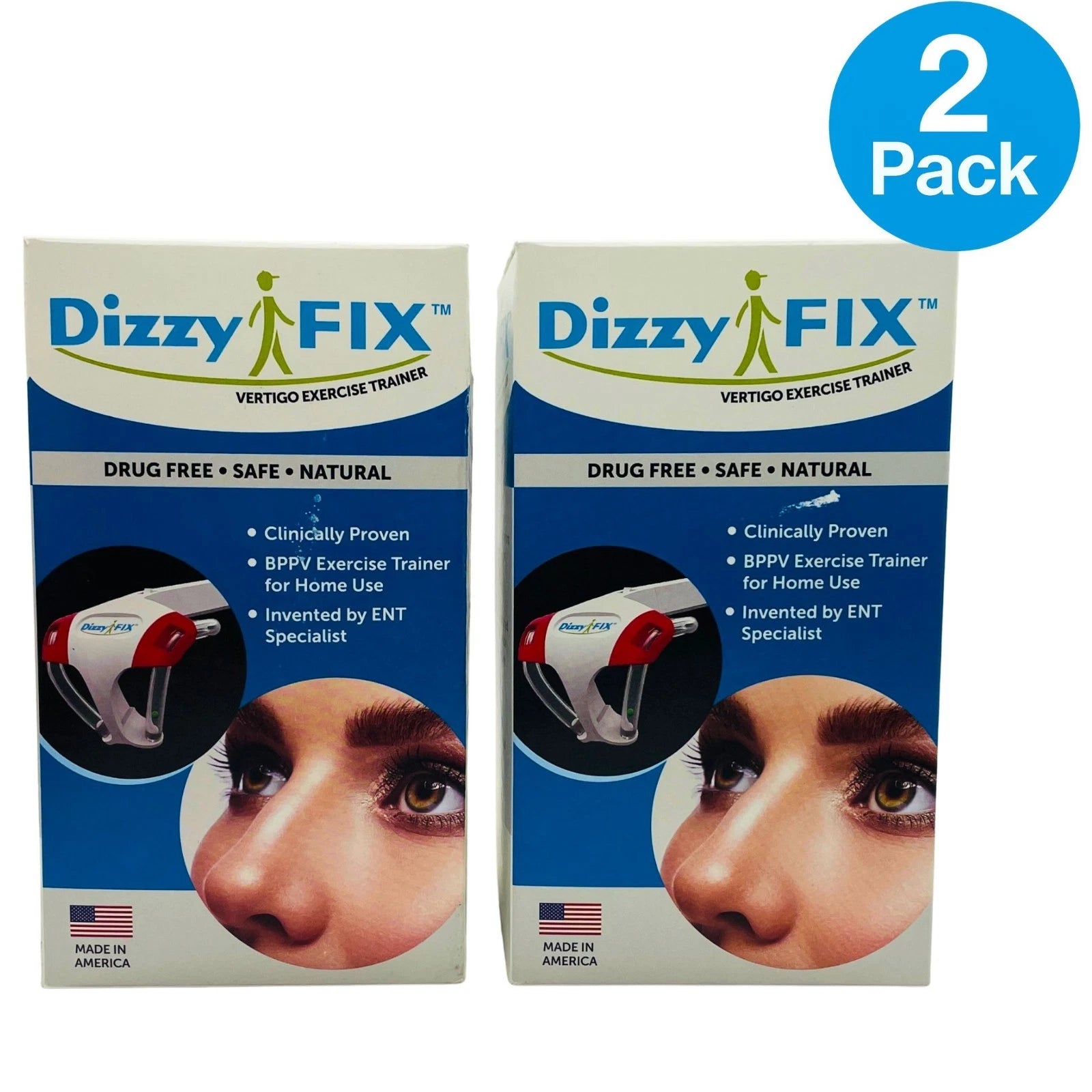 DizzyFIX Vertigo Exercise Trainer 2 Pack New