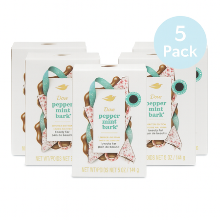 Dove Peppermint Bark Beauty Bar 5 oz – 5 Pack – New 1