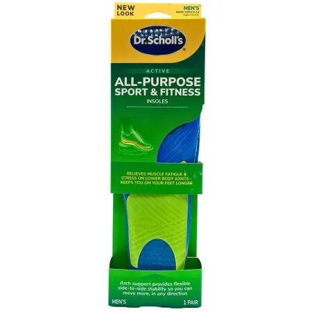 Dr. Scholl’s Active All-Purpose Sport & Fitness Insoles Men’s Sizes 8–14 -1 Pair