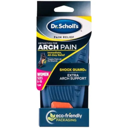 Dr. Scholl's Arch Pain Relief Orthotics for Women Sizes 6-10 - Supportive Insoles