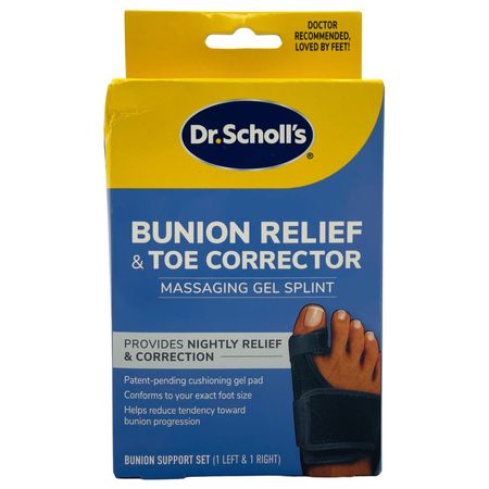 Dr. Scholl’s Bunion Relief & Toe Corrector Gel Splint 1 Pack New