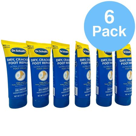 Dr. Scholl’s Foot Cream 3.5 oz 6 Pack New