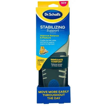 Dr. Scholl's Stabilizing Support Insoles for women sizes 6-10, brown orthotic shoe inserts