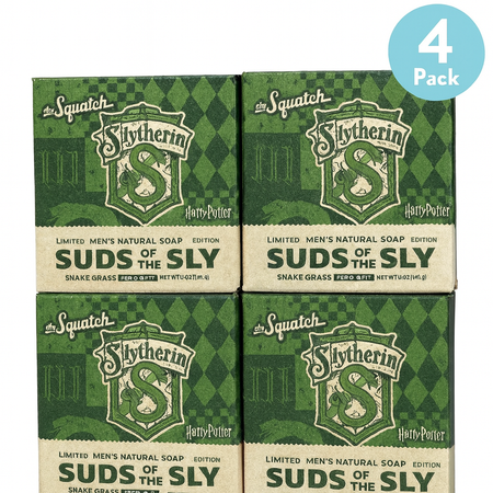 Dr. Squatch Slytherin Suds of the Sly Harry Potter soap 4-pack 5oz bars green packaging