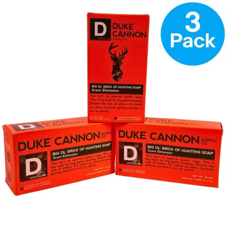 Duke Cannon Hunting Soap 10 oz Big Brick 3 Pack New