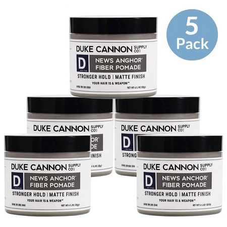 Duke Cannon News Anchor Fiber Pomade 4.6oz 5 Pack New