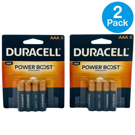 Duracell AAA Power Boost Batteries 8ct (2 Pack) New 1