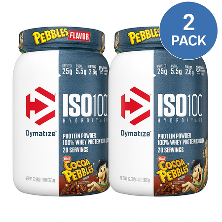 Dymatize ISO100 Cocoa Pebbles Protein Powder 650g 2 Pack Exp 04/2026 New