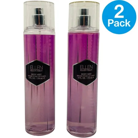 Ellen Tracy Body Mist 8 Fl Oz / 236ml (2 Pack) – New