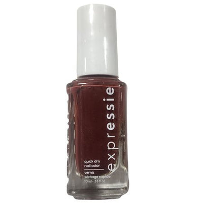 Essie Expressie Quick Dry Nail Polish 0.33oz bottle with brush applicator showing vibrant color formula