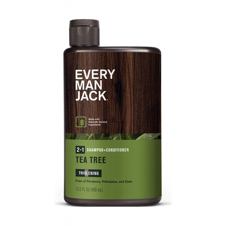 Every Man Jack 2-in-1 Tea Tree Shampoo + Conditioner 13.5oz (400ml) 1 Pack New