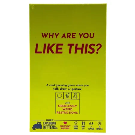 Exploding Kittens Why Are You Like This? Party Card Game New