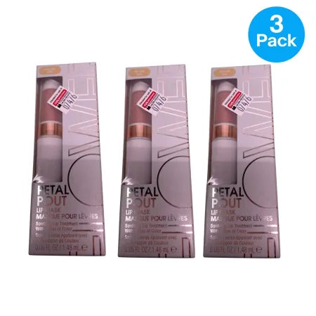 FLOWER Beauty Petal Pout Lip Mask Nectar LM3 3 Pack New