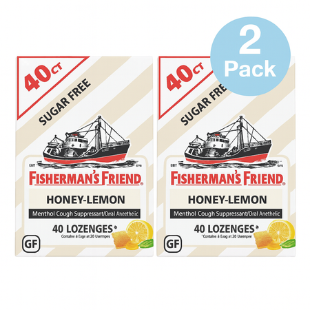 Fisherman’s Friend Honey Lemon Lozenges 40ct 2 Pack EXP 4/2026 New
