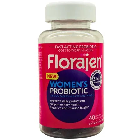 Florajen Women’s Probiotic 40 Gummies Berry Flavor – Exp 03/2026
