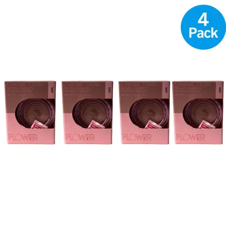 Flower Chrome Crush Pressed Pigment Jade 4 Pack - Metallic eyeshadow with chrome finish