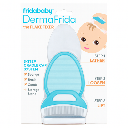 Fridababy DermaFrida The FlakeFixer 3-Step Cradle Cap System New