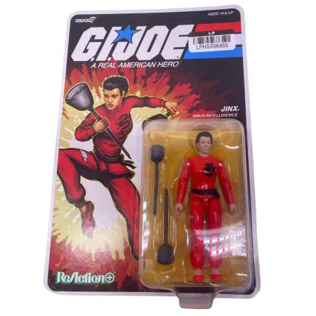 GI Joe ReAction+ Jinx Ninja Intelligence Figure by Super7 collectible action figure