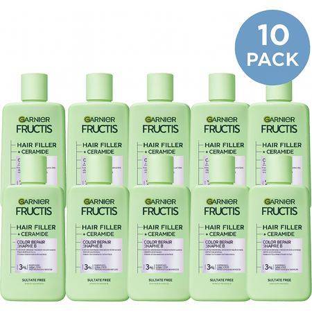 Garnier Fructis Hair Filler Ceramide Shampoo 10 pack bottles