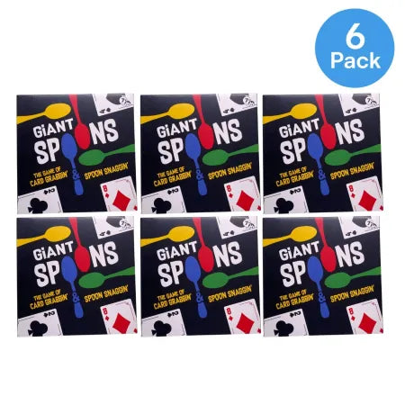 Giant Spoons Card Game 7+ Family Party Game 6 Pack New