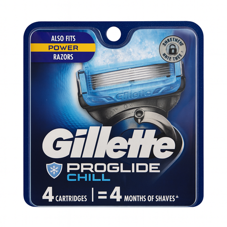 Gillette ProGlide Chill Razor Cartridges 4 Count - 1 Pack - New