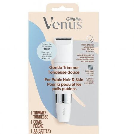 Gillette Venus Gentle Trimmer for Pubic Hair & Skin 1 Pack New