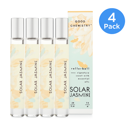 Good Chemistry Solar Jasmine Rollerball Perfume .25 fl oz 4 Pack New