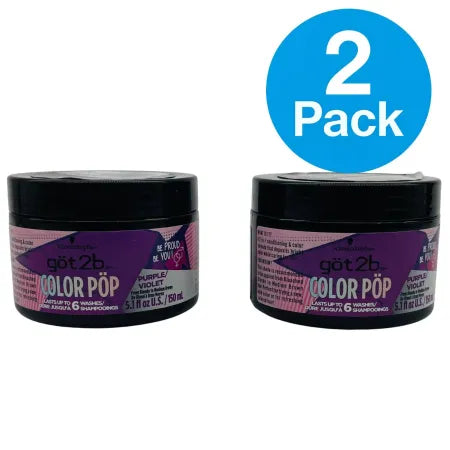 Got2b Color Pop Purple Violet Hair Mask 5.1 oz – 2 Pack – New