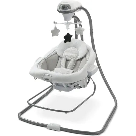 Graco DuetConnect LX portable baby swing and bouncer with multidirectional swinging motion