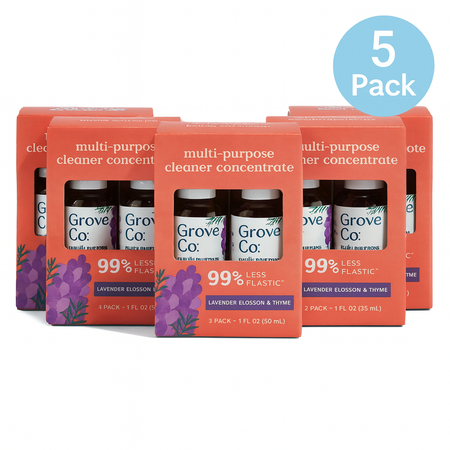 Grove Co. Multi-Purpose Cleaner Concentrate 1oz Lavender Thyme – 5 Pack New