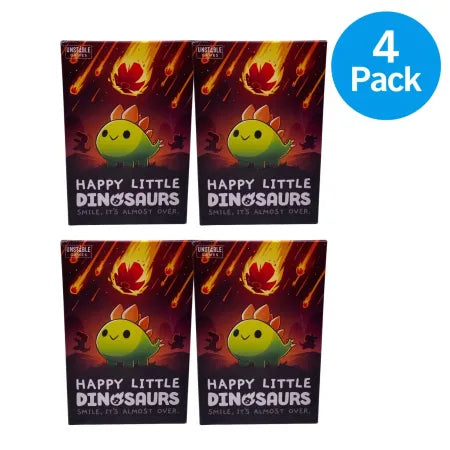 Happy Little Dinosaurs Card Game Party Game 4 Pack New