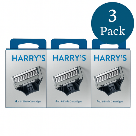 Harry’s 5-Blade Cartridges 4ct 3 Pack New