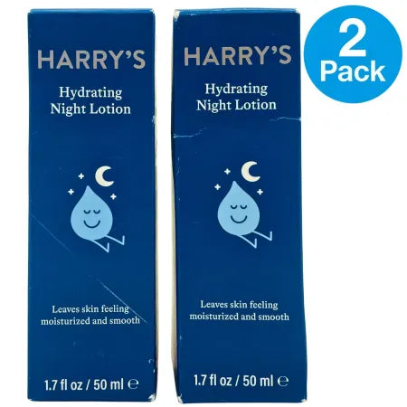 Harry’s Hydrating Night Lotion 1.7 fl oz (2 Pack, New)