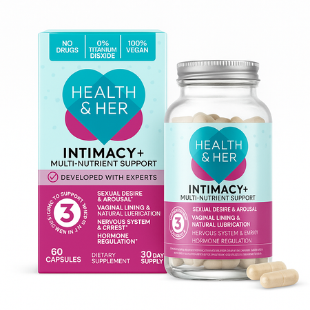 Health & Her Intimacy+ Multi-Nutrient Support – 60 Capsules – Exp 7/2026 – New